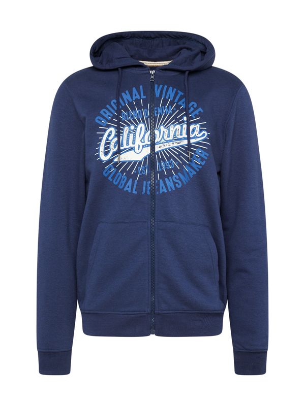 BLEND BLEND Суичъри с качулка  синьо / тъмносиньо / бяло