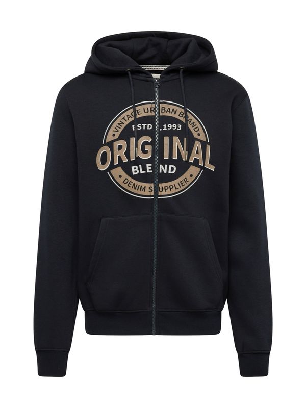 BLEND BLEND Суичъри с качулка  светлокафяво / черно / бяло