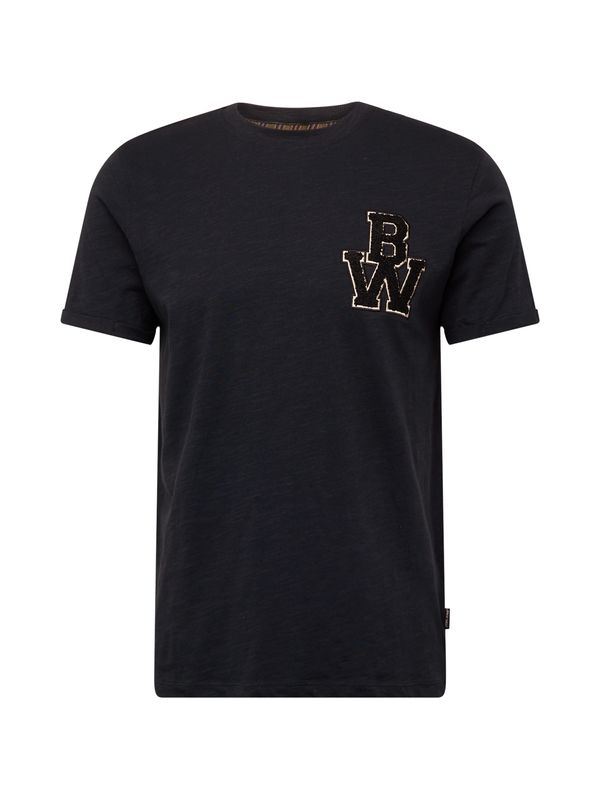 BLEND BLEND Тениска  бежово / черно