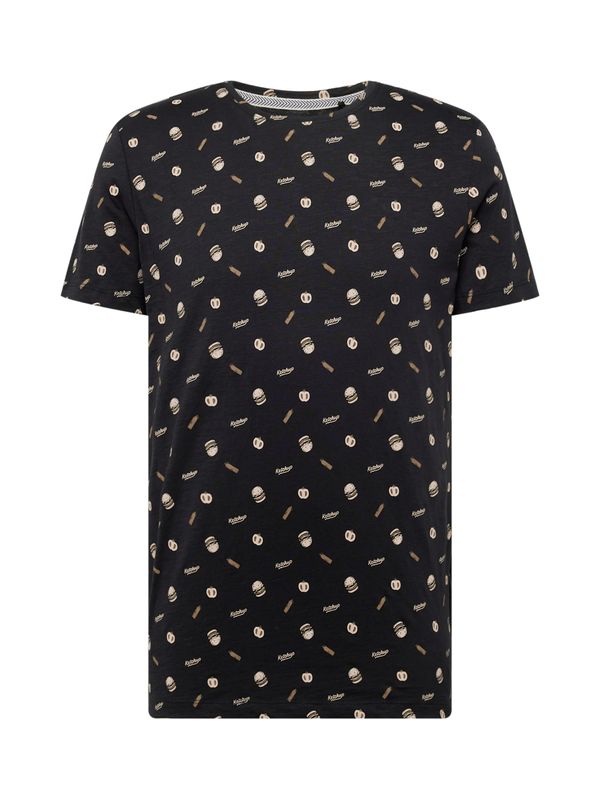 BLEND BLEND Тениска  бежово / кафяво / черно