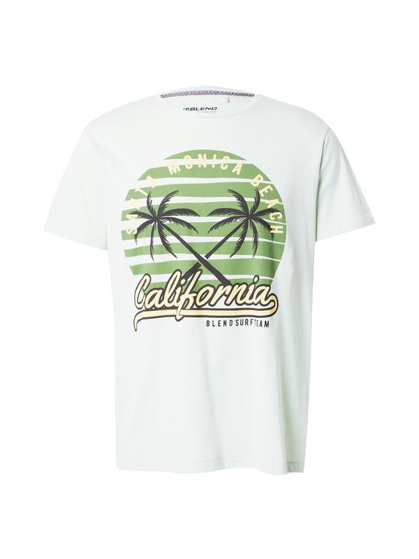 BLEND BLEND Тениска  кафяво / зелено / бяло