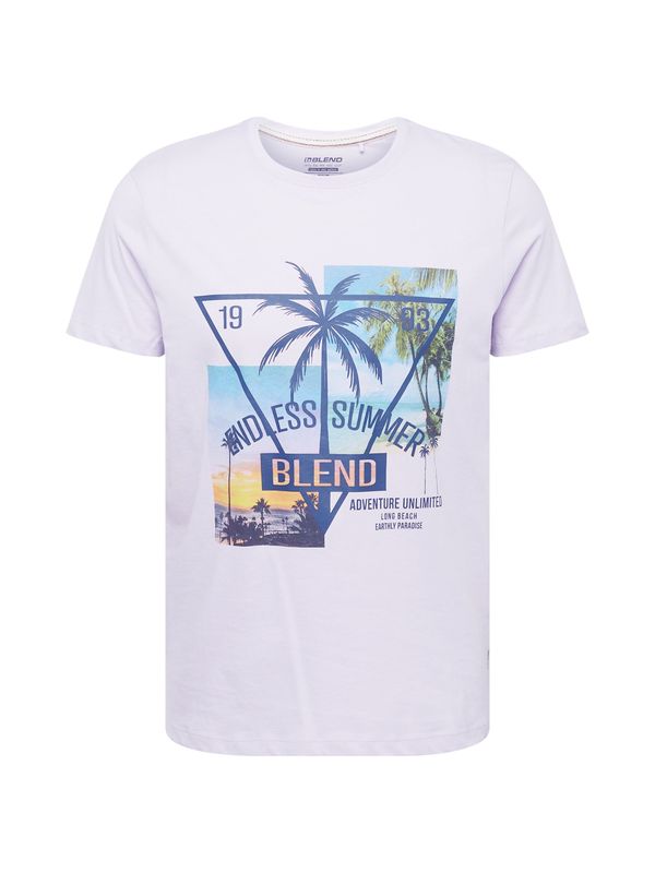 BLEND BLEND Тениска  нейви синьо / светлосиньо / жълто / люляк