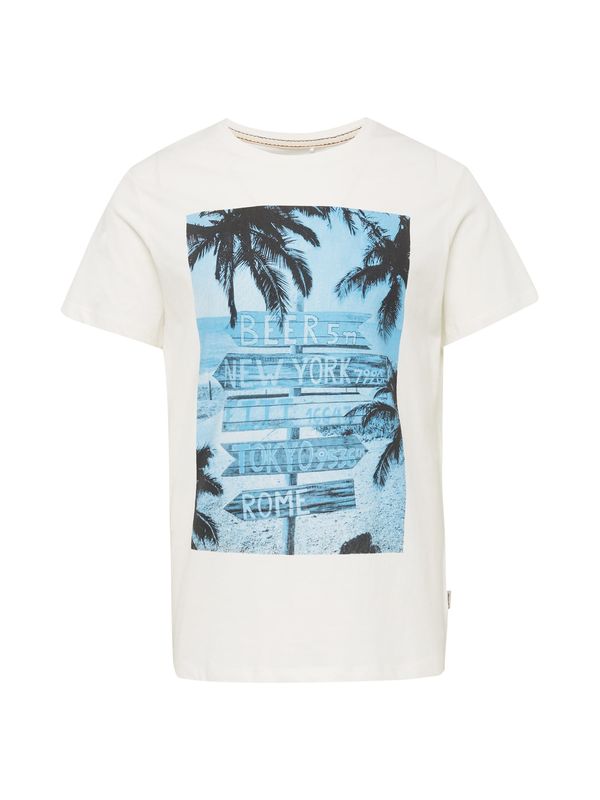 BLEND BLEND Тениска  нейви синьо / тюркоазен / бяло