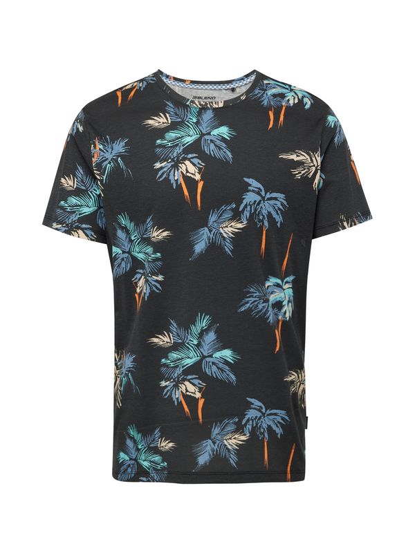 BLEND BLEND Тениска  сапфирено синьо / лазурно синьо / тъмнооранжево / черно