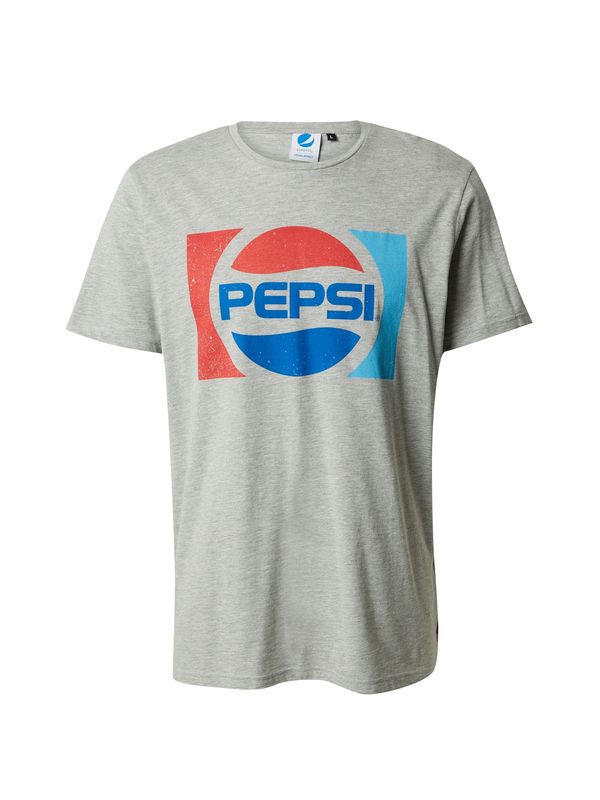 BLEND BLEND Тениска  синьо / сив меланж / червено