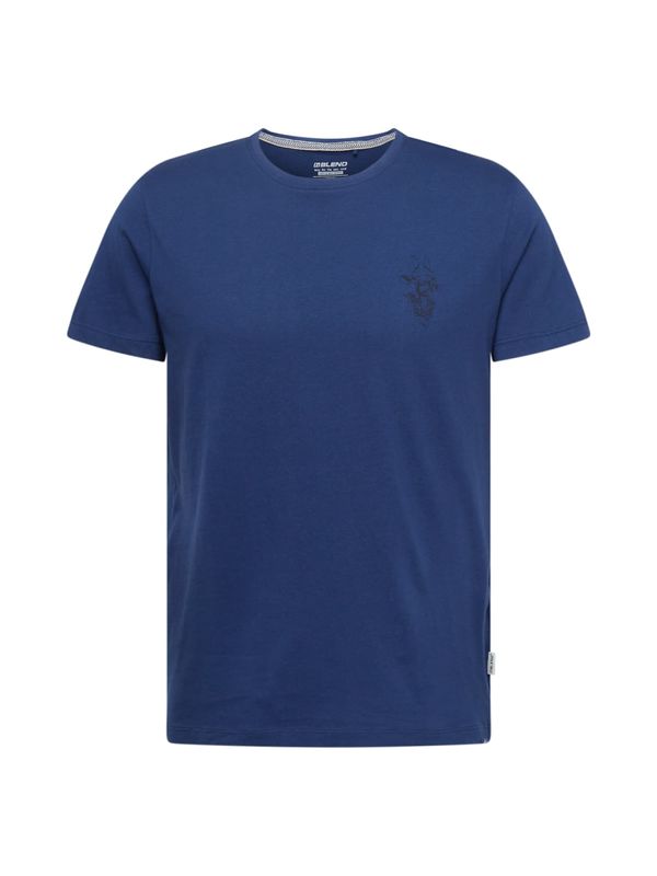 BLEND BLEND Тениска  синьо / светлосиньо / светлокафяво / черно