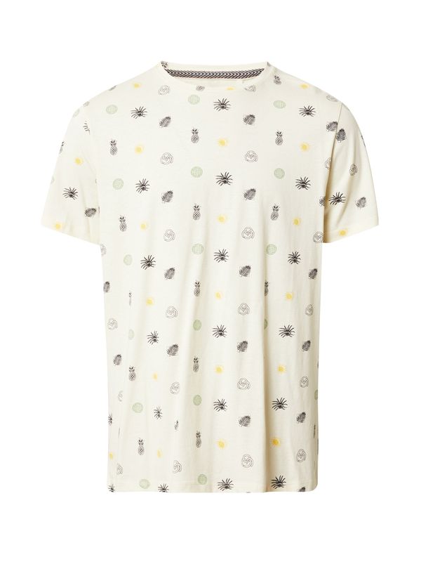 BLEND BLEND Тениска  светлобежово / жълто / зелено / черно