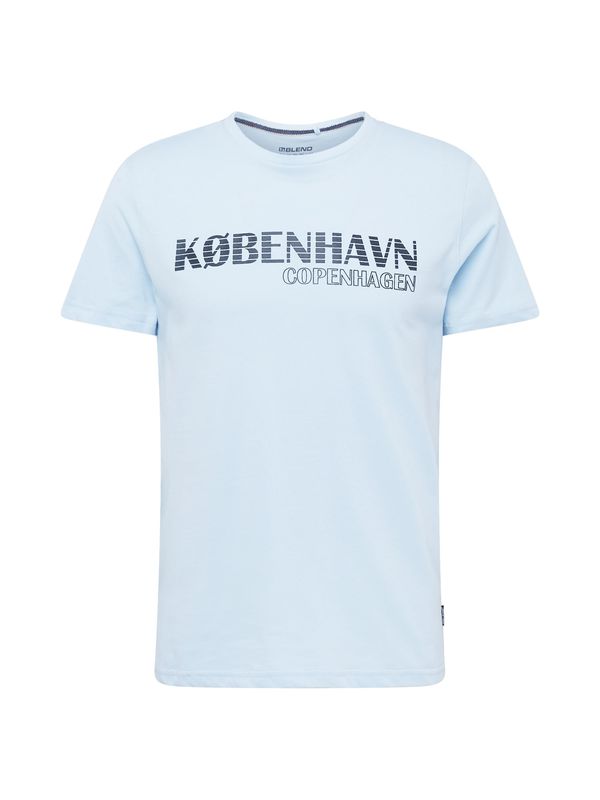 BLEND BLEND Тениска  светлосиньо / черно