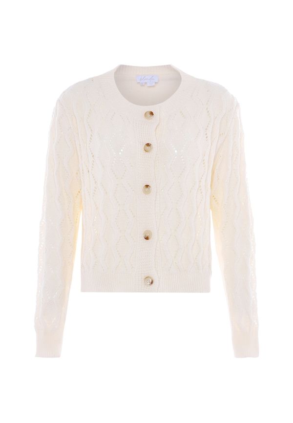 BLONDA BLONDA Плетена жилетка  бял памук