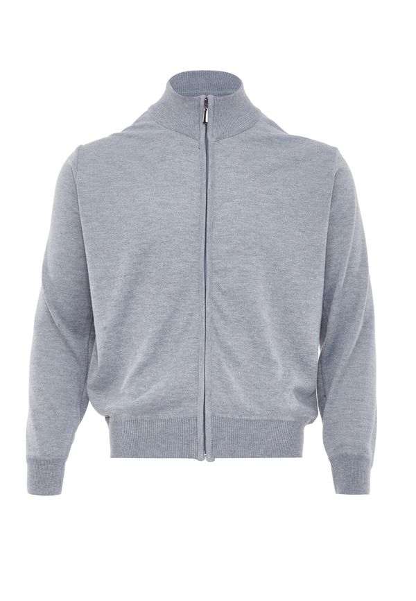 BLONDA BLONDA Плетена жилетка  сив меланж