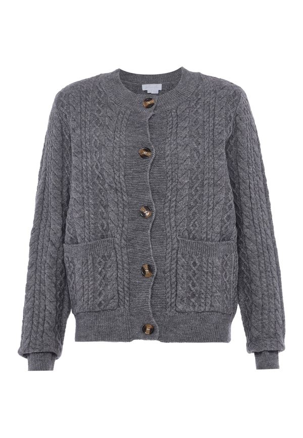 BLONDA BLONDA Плетена жилетка  сиво