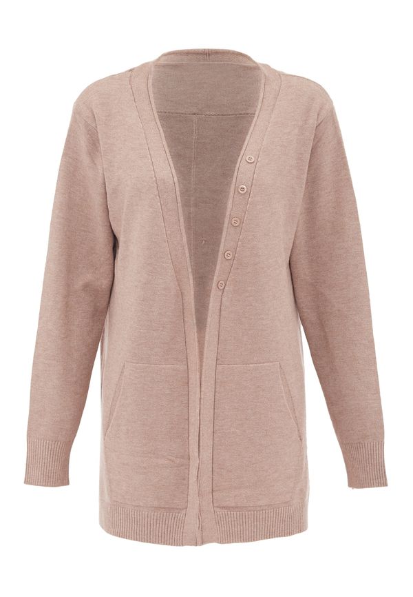 BLONDA BLONDA Плетена жилетка  телесен цвят