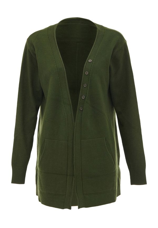 BLONDA BLONDA Плетена жилетка  зелен меланж