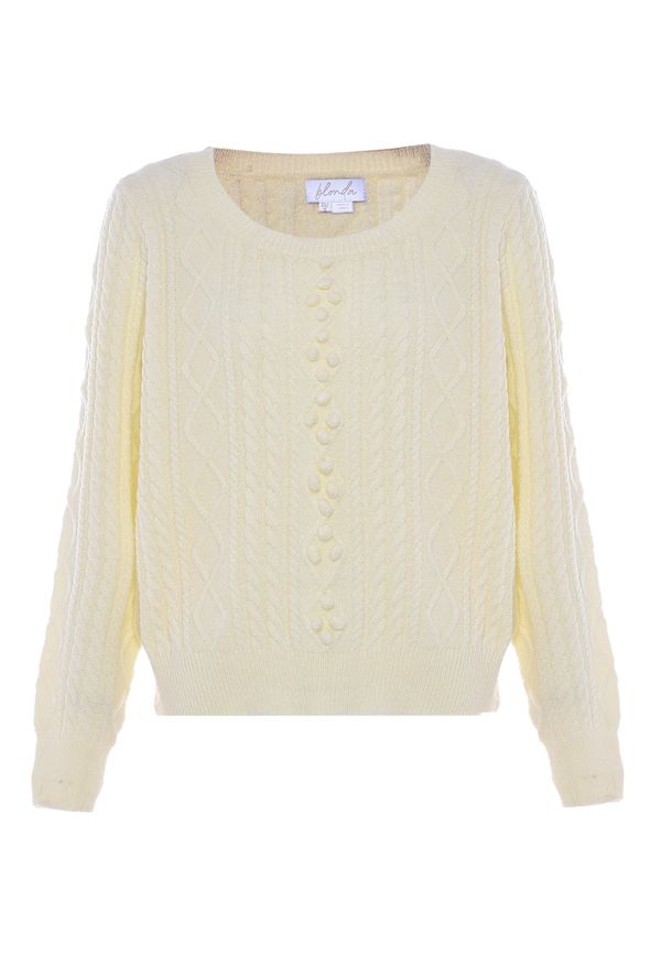 BLONDA BLONDA Пуловер  бял памук