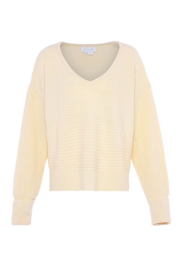 BLONDA BLONDA Пуловер  бял памук