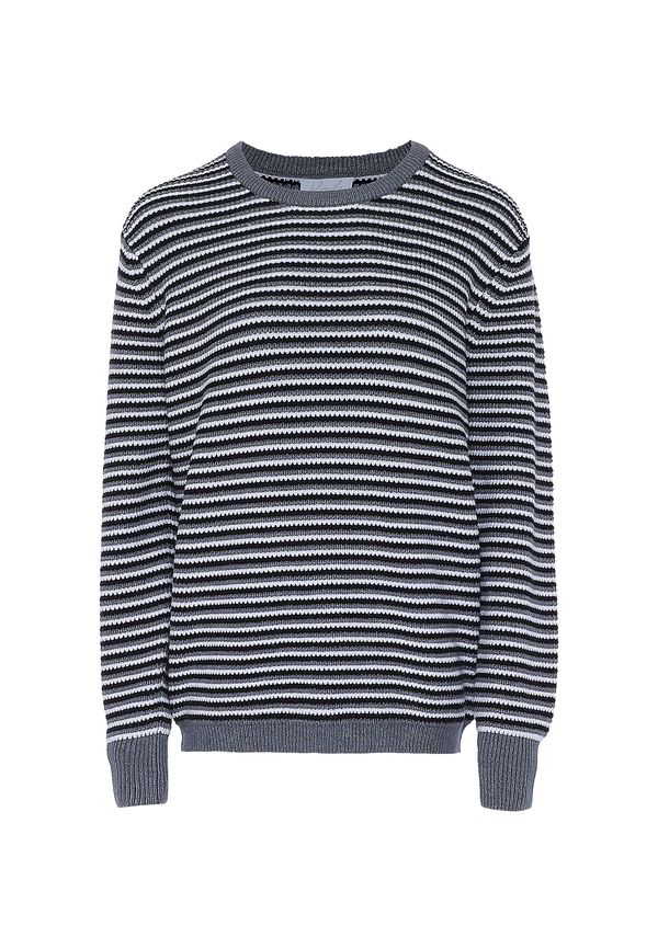 BLONDA BLONDA Пуловер  сиво / бяло