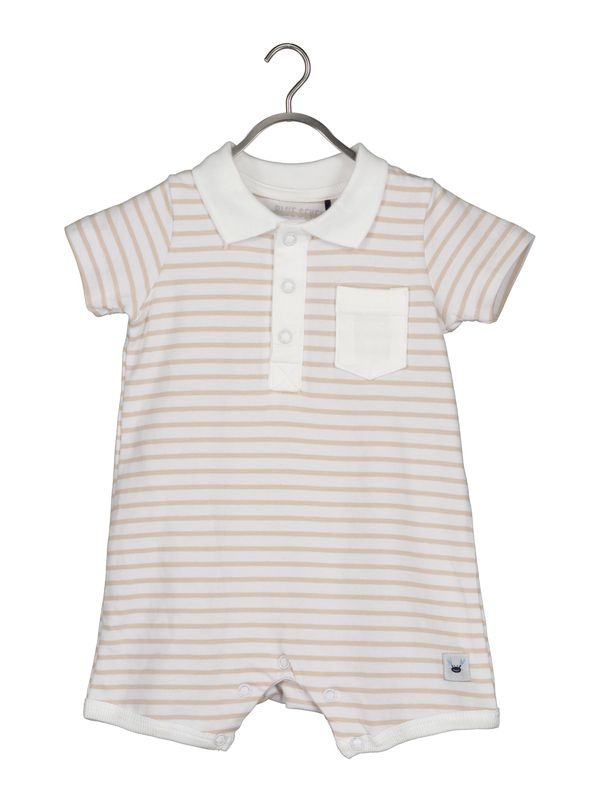 BLUE SEVEN BLUE SEVEN Бебешки гащеризони/боди  бежово / бяло