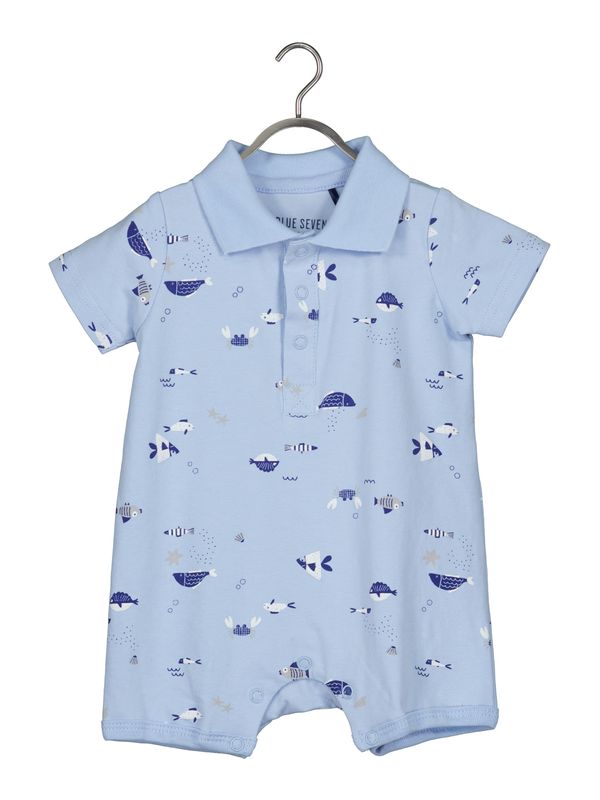 BLUE SEVEN BLUE SEVEN Бебешки гащеризони/боди  синьо / светлосиньо / бяло