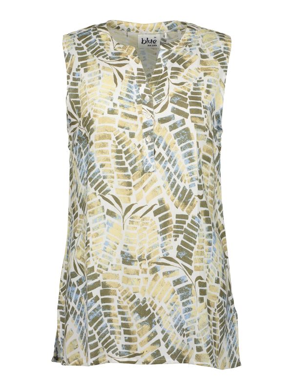 BLUE SEVEN BLUE SEVEN Блуза  бежово / светлосиньо / каки