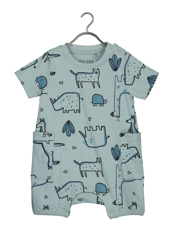 BLUE SEVEN BLUE SEVEN Комбинезон  синьо / опушено синьо / черно