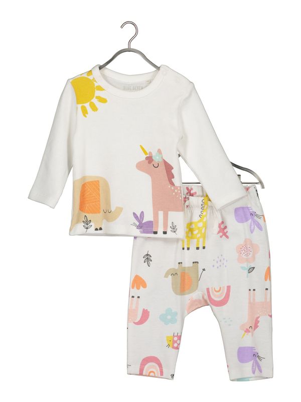 BLUE SEVEN BLUE SEVEN Комплект  лилав / оранжево / мръсно бяло