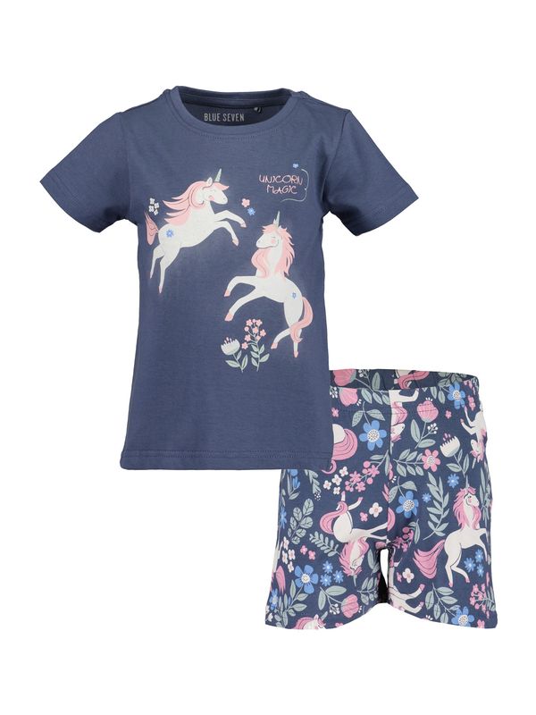 BLUE SEVEN BLUE SEVEN Комплект пижама  синьо / мента / розово / бяло