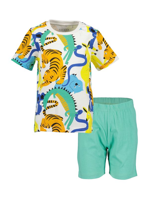 BLUE SEVEN BLUE SEVEN Комплект пижама  синьо / тюркоазен / жълто / бяло