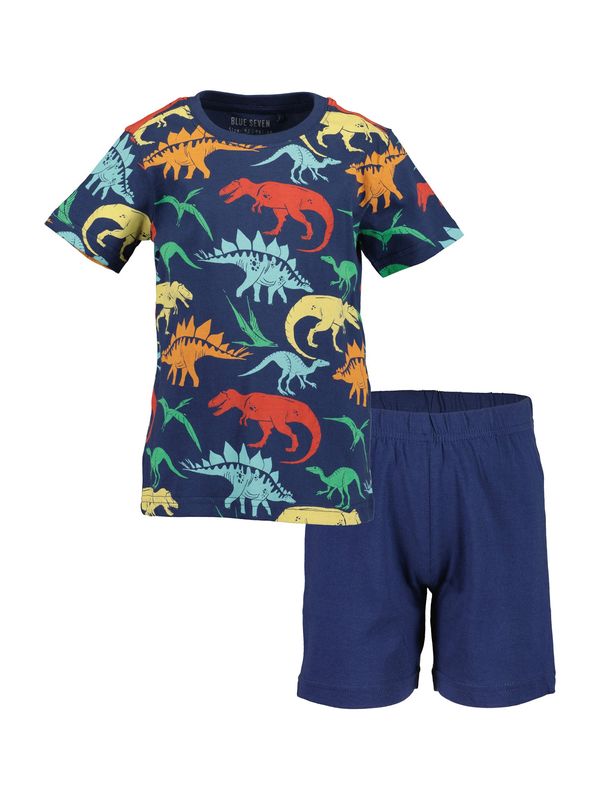 BLUE SEVEN BLUE SEVEN Комплект пижама  светлосиньо / тъмносиньо / оранжево / червено