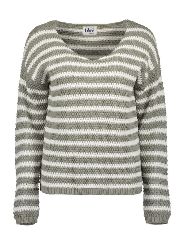 BLUE SEVEN BLUE SEVEN Пуловер 'Da'  каки / бяло