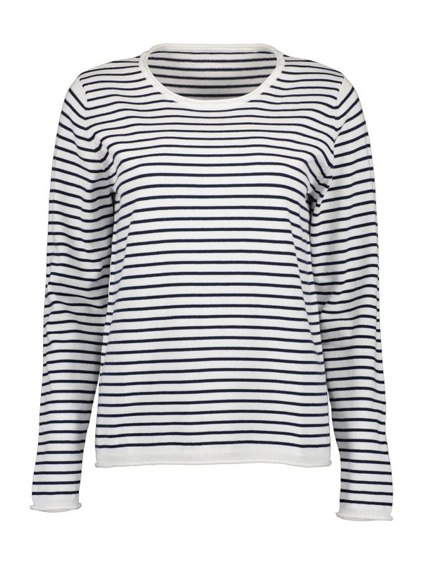 BLUE SEVEN BLUE SEVEN Пуловер  нощно синьо / мръсно бяло