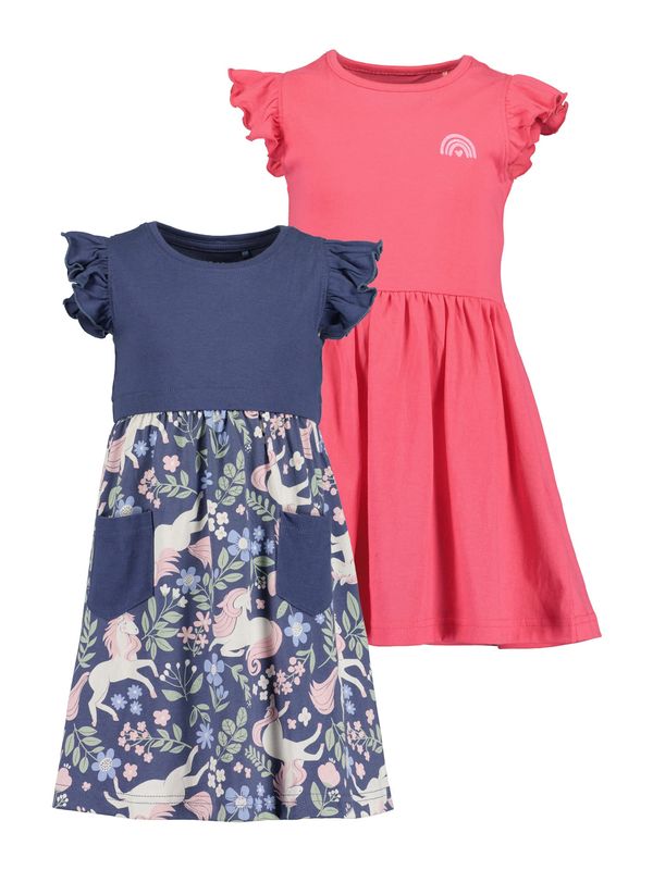 BLUE SEVEN BLUE SEVEN Рокля  бежово / тъмносиньо / светлозелено / бледорозово