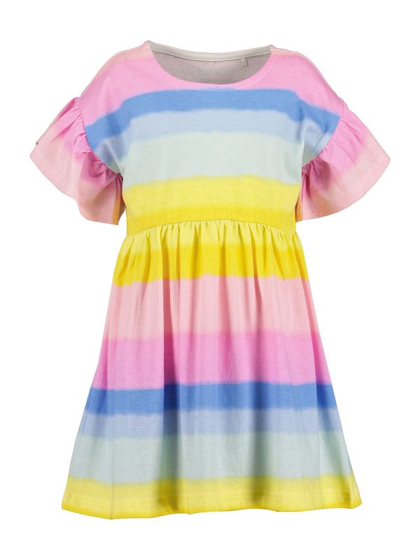 BLUE SEVEN BLUE SEVEN Рокля  небесносиньо / жълто / мента / светлорозово