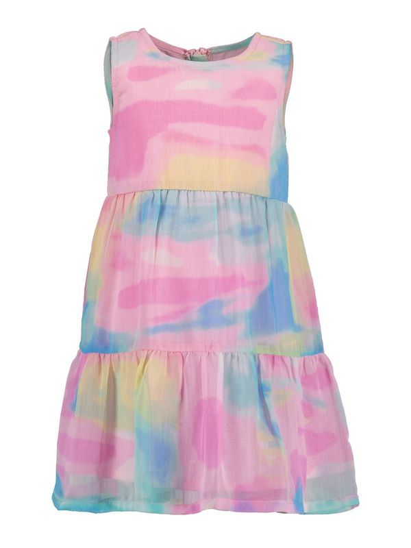 BLUE SEVEN BLUE SEVEN Рокля  синьо / жълто / бледорозово