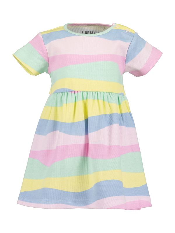 BLUE SEVEN BLUE SEVEN Рокля  синьо / жълто / светлозелено / бледорозово