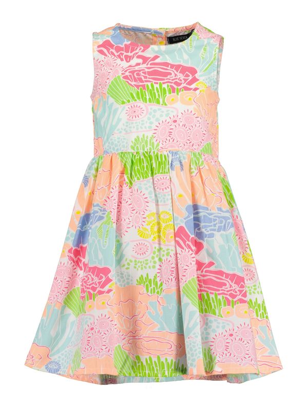 BLUE SEVEN BLUE SEVEN Рокля  светлосиньо / светлозелено / кайсия / бяло