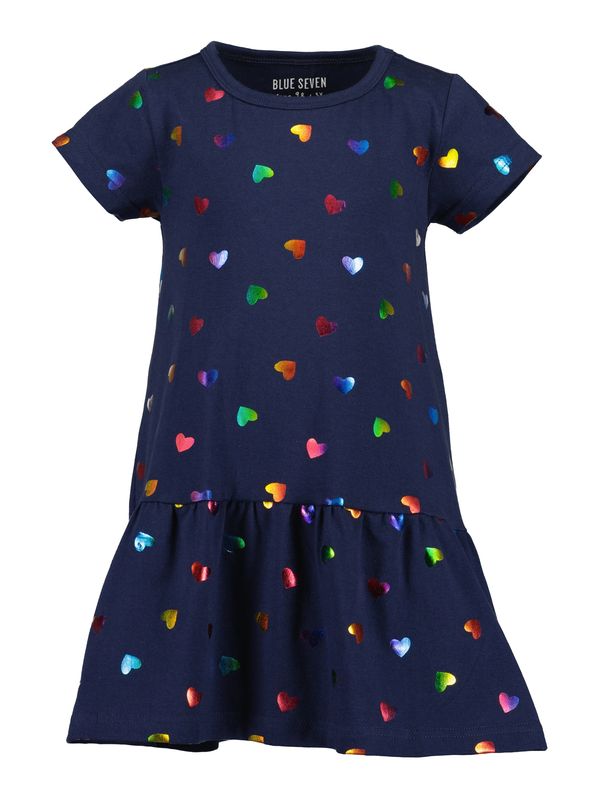 BLUE SEVEN BLUE SEVEN Рокля  тъмносиньо / зелено / оранжево / червено