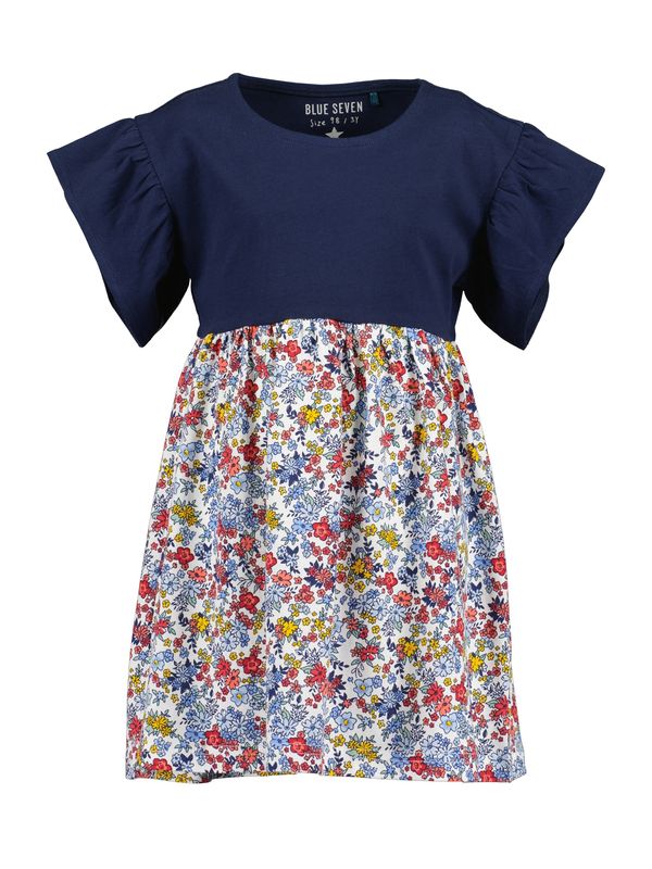 BLUE SEVEN BLUE SEVEN Рокля  ултрамарин синьо / светлосиньо / жълто / бяло