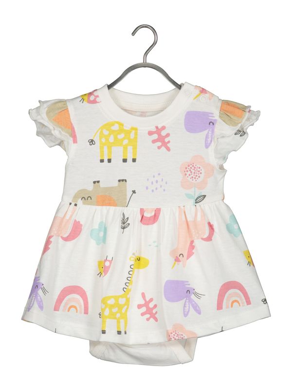 BLUE SEVEN BLUE SEVEN Рокля  жълто / лилав / пепел от рози / мръсно бяло