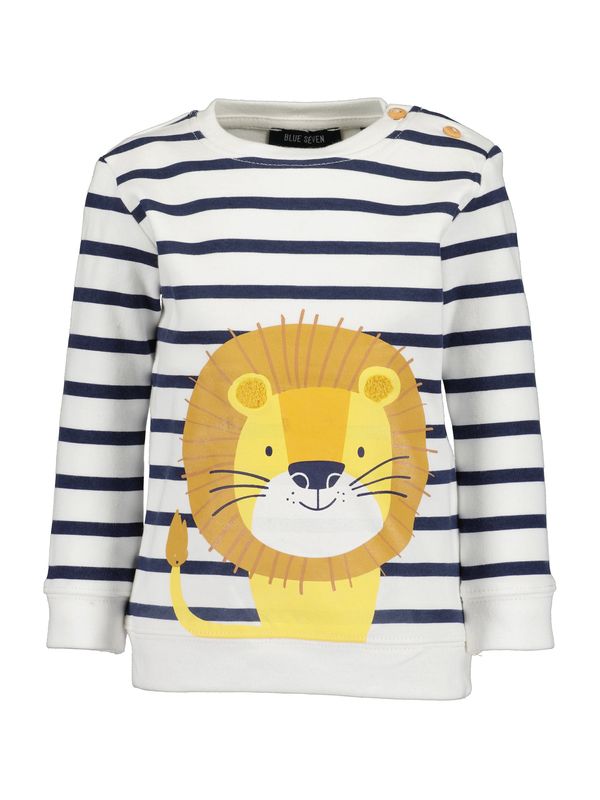 BLUE SEVEN BLUE SEVEN Суичър  морскосиньо / жълто / къри / мръсно бяло