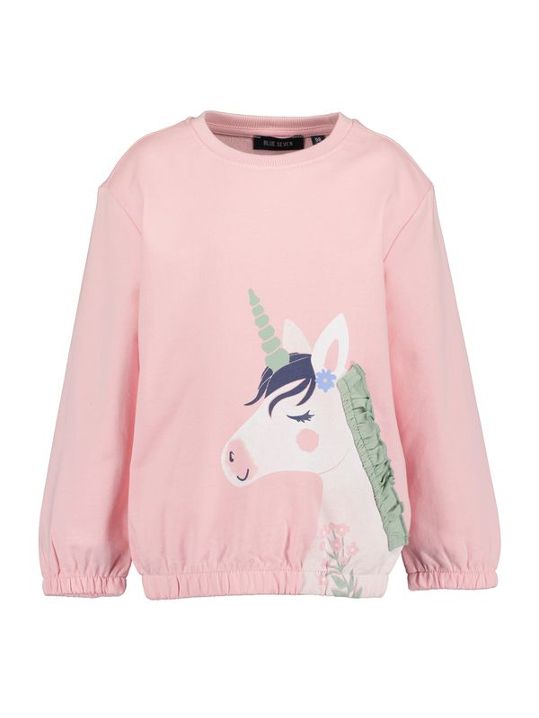 BLUE SEVEN BLUE SEVEN Суичър  нейви синьо / зелено / бледорозово / бяло