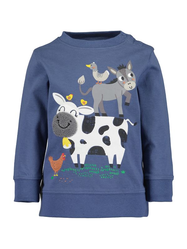 BLUE SEVEN BLUE SEVEN Суичър  синьо / сиво / черно / бяло