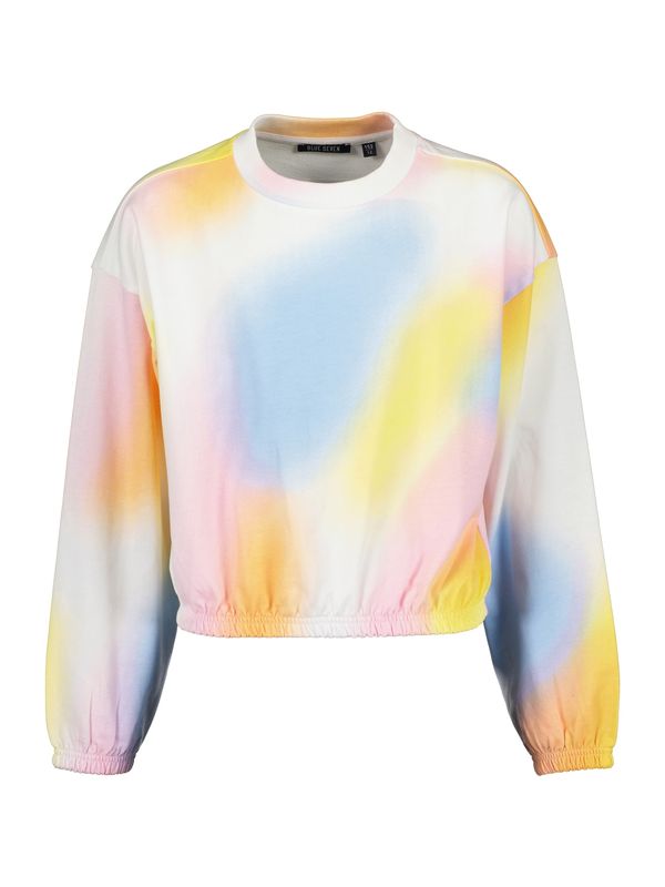 BLUE SEVEN BLUE SEVEN Суичър  светлосиньо / светлооранжево / бледорозово / бяло