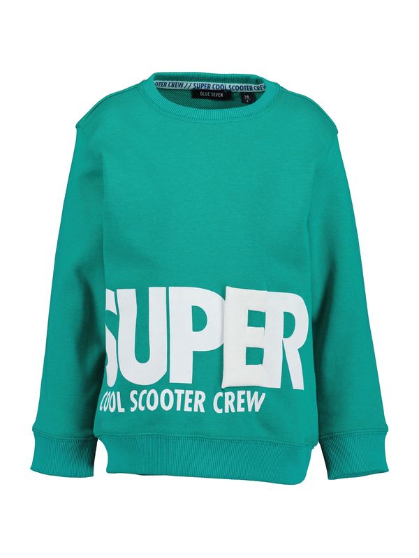 BLUE SEVEN BLUE SEVEN Суичър  зелено / мръсно бяло