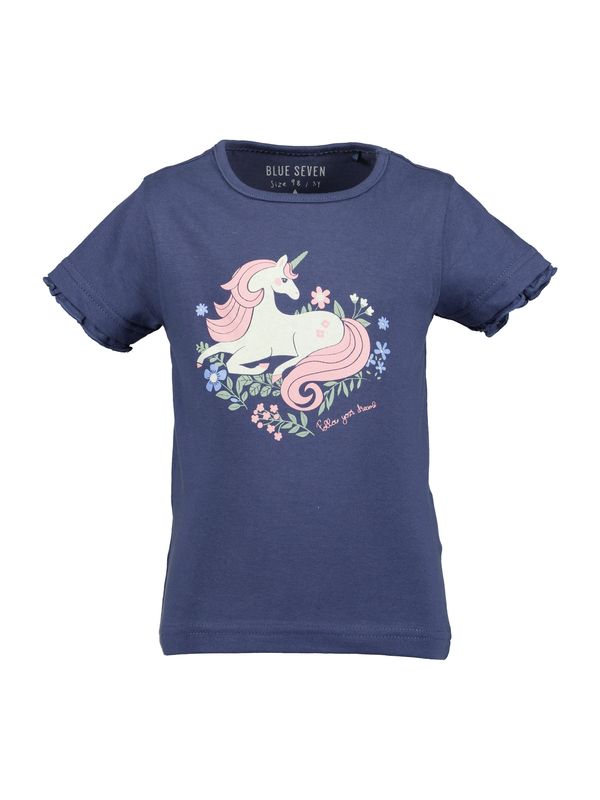 BLUE SEVEN BLUE SEVEN Тениска  бежово / тъмносиньо / зелено / бледорозово