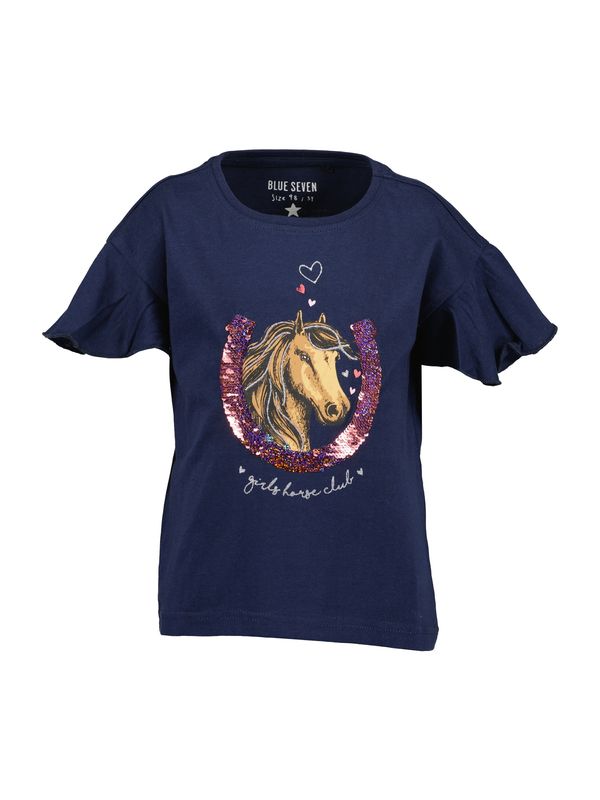 BLUE SEVEN BLUE SEVEN Тениска  камел / тъмносиньо / розово