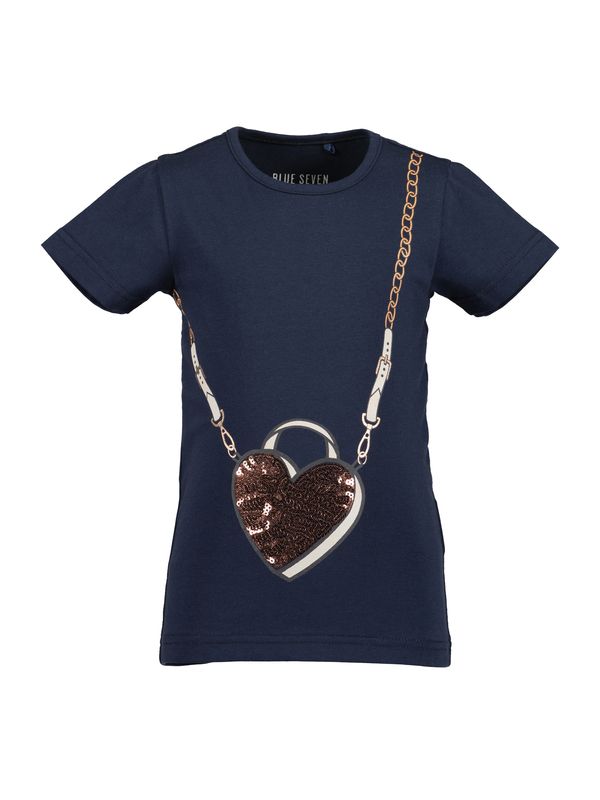 BLUE SEVEN BLUE SEVEN Тениска  кремаво / нощно синьо / златистожълто / черно