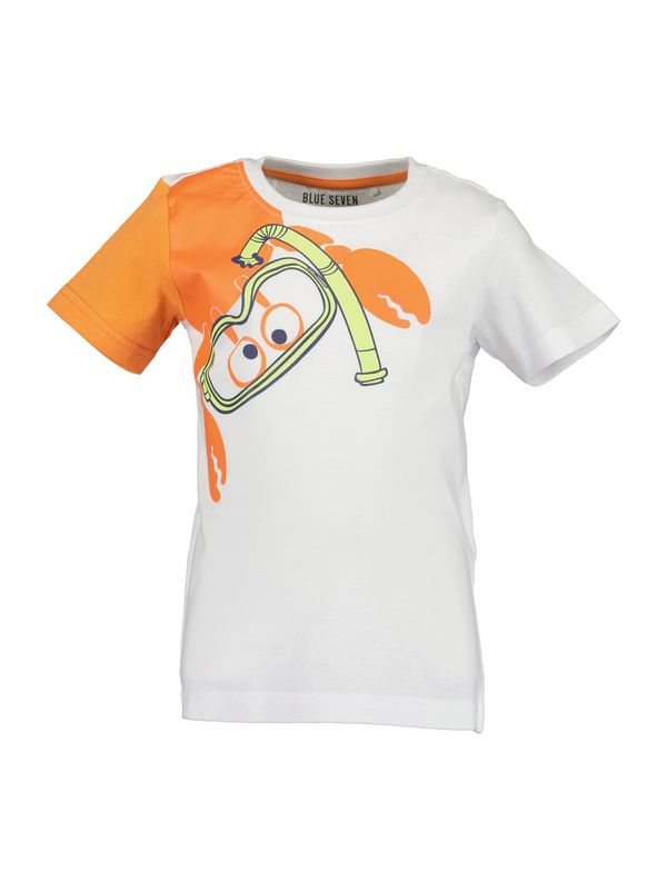 BLUE SEVEN BLUE SEVEN Тениска  лайм / оранжево / бяло