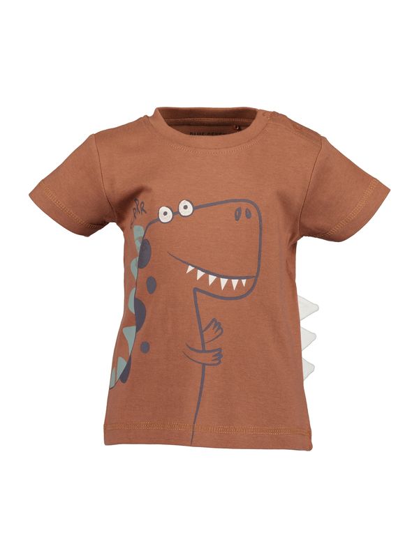 BLUE SEVEN BLUE SEVEN Тениска  морскосиньо / кафяво / нефритено зелено / бяло