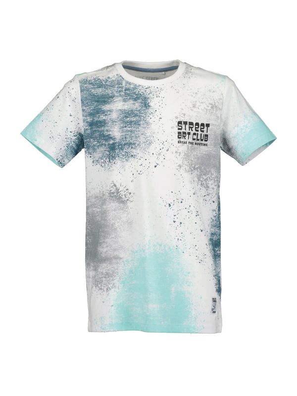 BLUE SEVEN BLUE SEVEN Тениска  морскосиньо / тюркоазен / черно / бяло