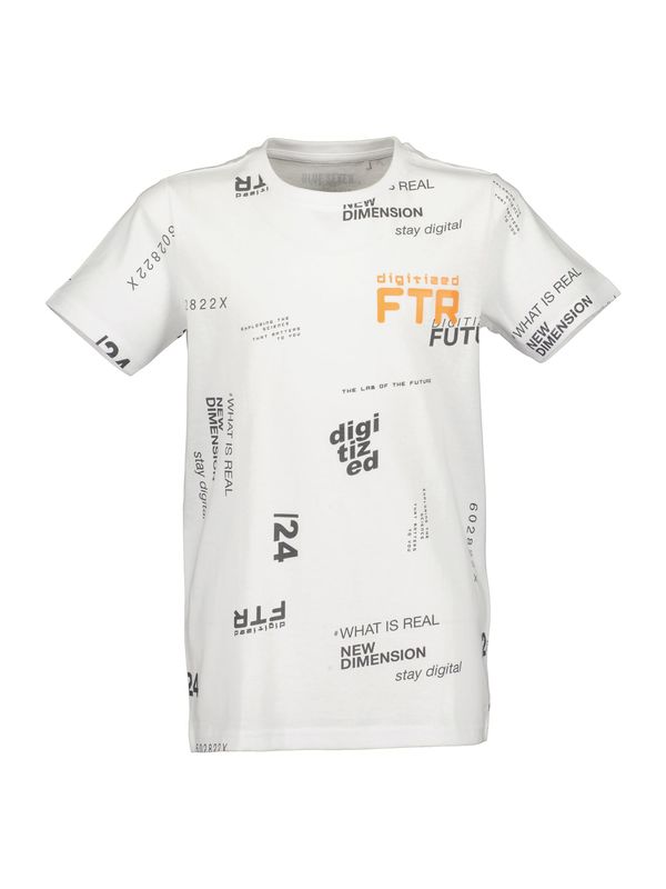 BLUE SEVEN BLUE SEVEN Тениска  оранжево / черно / бяло